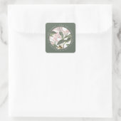 Sticker Carré Abeille Grateful Flower Green (Sac)