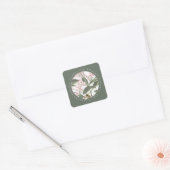 Sticker Carré Abeille Grateful Flower Green (Enveloppe)