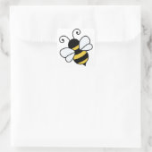 Sticker Carré Abeille mignonne (Sac)
