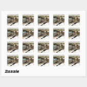 Sticker Carré Abelisaurus 2 (Feuille)