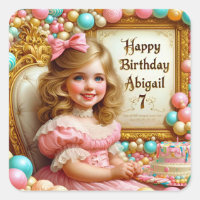 ABIGAIL~ HEUREUX 7ème anniversaire ~ Ballons ~