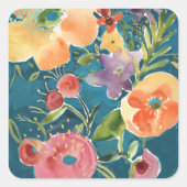 Sticker Carré Abondante florale I (Devant)