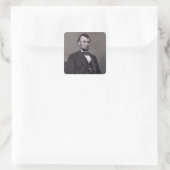 Sticker Carré Abraham Lincoln, engraved from a photograph by Wil (Sac)