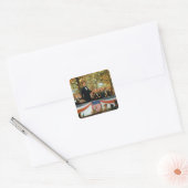 Sticker Carré Abraham Lincoln et Stephen A. Douglas (Enveloppe)