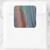 Sticker Carré Abstract de Rainbow Gum Tree (Sac)