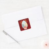 Sticker Carré Abstract Easter Egg – Modern Art - Autocolante (Enveloppe)