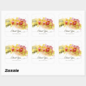 Sticker Carré Abstract Orchids (Feuille)