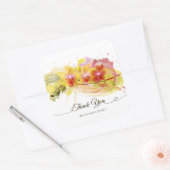Sticker Carré Abstract Orchids (Enveloppe)