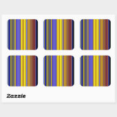 Sticker Carré Abstract Stripes Design 1 (Feuille)