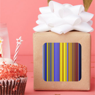 Sticker Carré Abstract Stripes Design 1