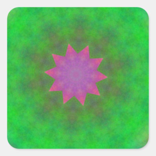 Sticker Carré Abstrait (Devant)