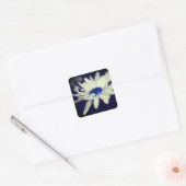 Sticker Carré Abstrait Daisy Blue Center Flower Art (Enveloppe)