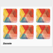 Sticker Carré Abstrait polygone (Feuille)