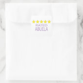 Sticker Carré Abuela cinq étoiles (Sac)