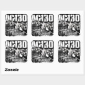 STICKER CARRÉ AC-130 (Feuille)
