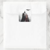 Sticker Carré AC Poster - Batman & Harley (Sac)