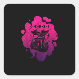 Sticker Carré Academia Goblincore Esthétique Cottagecore Champig