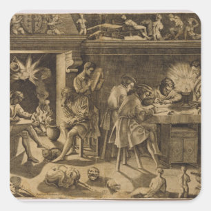 Sticker Carré Académie de Baccio Bandinelli, 1547