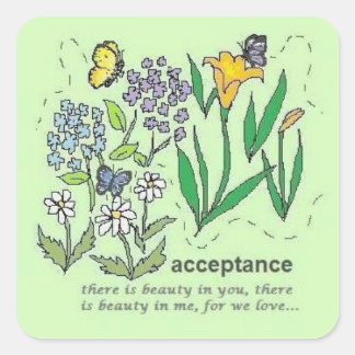 Sticker Carré acceptation