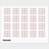 Sticker Carré Accessoires Motifs Kawaii Cupcakes (Feuille)