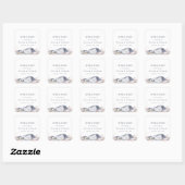 Sticker Carré Accueil simple Mariage Floral Mountain (Feuille)