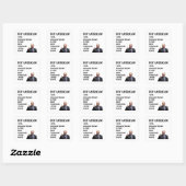 Sticker Carré Acheter American (Feuille)