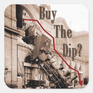 Sticker Carré Acheter L'Humour Du Marché Stock Dip