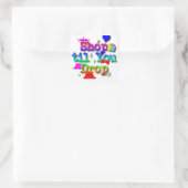 Sticker Carré Achetez jusqu'à ce que vous lâchiez (Sac)