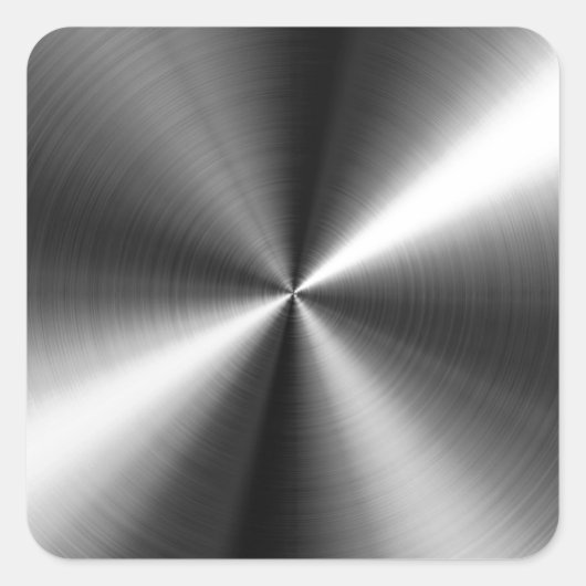 Sticker Carré acier inoxydable (Devant)