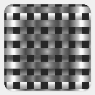 Sticker Carré acier inoxydable