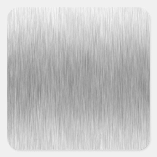 Sticker Carré Acier inoxydable d'aluminium brossé Texté (Devant)