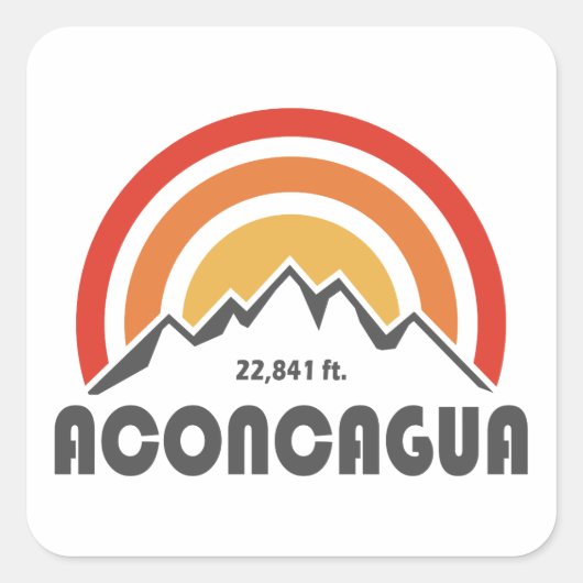 Sticker Carré Aconcagua (Devant)