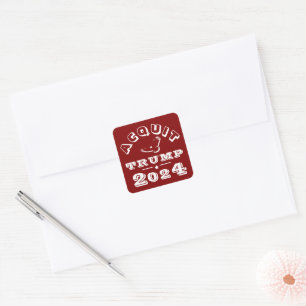 Sticker Carré Acquitter TRUMP 2024