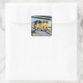 Sticker Carré Acrylic Train Art Print | Scenic Indio CA Desert  (Sac)