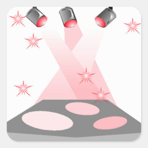 Sticker Carré Actes de chant de drame d'exposition de talent de