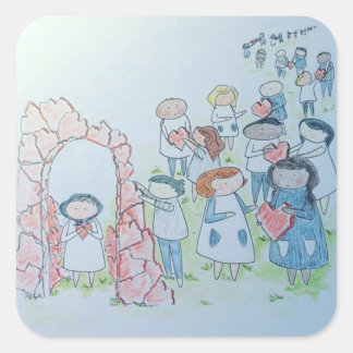 Sticker Carré Actes de gentillesse