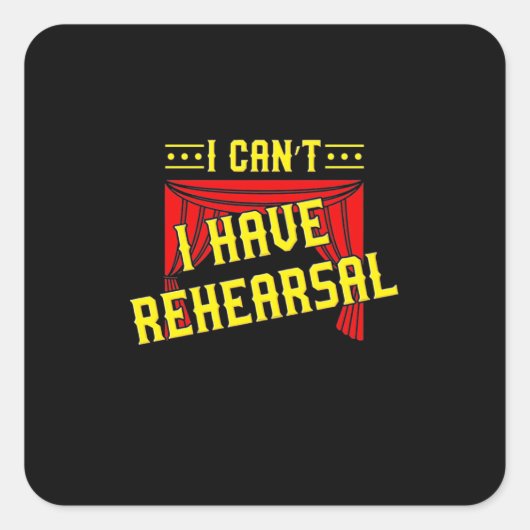 Sticker Carré Acteur Répétition (Devant)