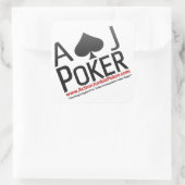 Sticker Carré Action Junkie Poker (Sac)