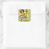 Sticker Carré ADELAIDE ~ JOYEUX ANNIVERSAIRE ~ Maypole ~ (Sac)