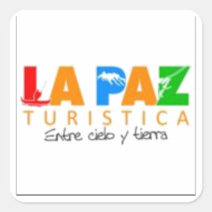 Sticker Carré Adesivo La Paz turistica