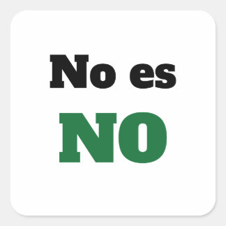 Sticker Carré Adesivo No es NO