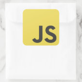 Sticker Carré Adhésif Javascript (Sac)