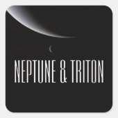Sticker Carré Adieu du Voyager à Neptune & Triton (Devant)