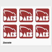 Sticker Carré Adirondacks Ice Escalade (Feuille)