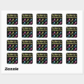STICKER CARRÉ ADMIN ASST SHOE LOVER DESIGN (Feuille)