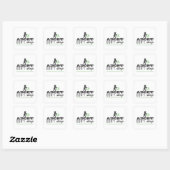 Sticker Carré Adopter Ne pas Acheter (Feuille)