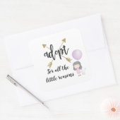 Sticker Carré Adopter Pour Toutes Les Petites Raisons (Enveloppe)
