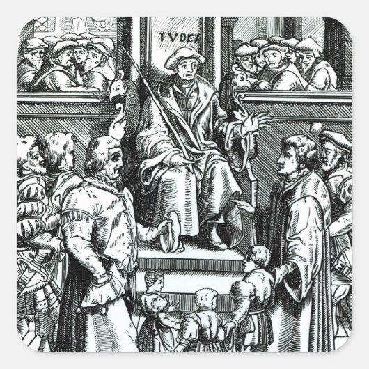 Sticker Carré Adoption des enfants orphelins (Devant)