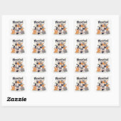 Sticker Carré Adorable 'Meowntain' Funny Cat Stack (Feuille)
