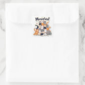Sticker Carré Adorable 'Meowntain' Funny Cat Stack (Sac)
